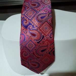 Stacy Adams Burgundy Purple Red Tie